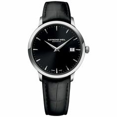 Sale!Raymond Weil Black Dial Leather Luxury Watch Thanks For Viewing Our Listing! We Always Ship Your Order Securely In A Box With Padding 100% Authentic Dial Color: Black Case Diameter (Mm): 39 Case Material: Stainless Steel Band Color: Black Water Resistant (Meters): 50 Additional Info Authorized Seller:Manufacturer's Warranty Will Be Honored Condition:Brand New With Manufacturer's Box Band Length:8.5 Inches Band Width:18mm Clasp:Tang Raymond Weil, Swiss Luxury, Black Quartz, Black Case, Stainless Steel Band, Swiss Watches, Luxury Watch, Stainless Steel Bracelet, Quartz Movement