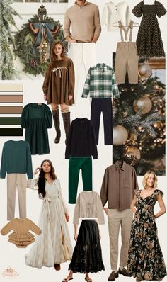 a collage of different clothes and accessories for people to wear in the winter season