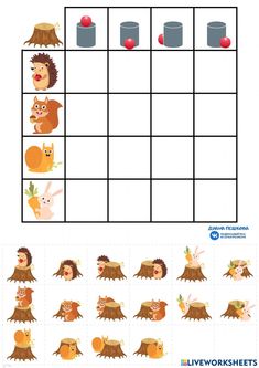 the worksheet for children to learn how to make an animal sud puzzle game