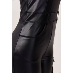 Breeze through the day with this PU leather jumpsuit. Expertly crafted with a deep pocket and top design, it adds style and flair while keeping you comfortable. Enjoy a perfect fit and all-day convenience. Decoration: Zip Up , Pockets Length: Floor-Length Fabric Type: PU Material: Polyester ,PU Neckline: Strapless Pattern Type: Solid Sleeve Length:Sleeveless Fabric: Slight Stretch Pockets Overall Jumpsuit For Night Out, Black Fitted Leather Jumpsuits And Rompers, Black Leather Fitted Jumpsuits And Rompers, Chic Faux Leather Jumpsuits And Rompers For Night Out, Fitted Black Leather Jumpsuits And Rompers, Black Leather Jumpsuits And Rompers, Black Faux Leather Jumpsuits And Rompers For Night Out, Chic Black Faux Leather Jumpsuits And Rompers, Chic Black Faux Leather Jumpsuit