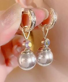 Elegant Cham pagneStering Silver Overgild Zircon Pearl Drop EarringsMade of fine Stering Silver Overgild Zircon Pearl.Measurement: 3cm/1.17" * 1cm/0.39". Matches easily with daily hairstyle, dresses Shirts Daily Hairstyles, Pearl Drop Earrings, Pearl Drop, Drop Earrings, Silver, Dresses