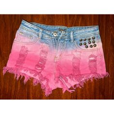 Extremely Rare Chiqle Denim Architect Jean Shorts! Never Worn Great Condition!!! No Stains, Holes, Rips Or Snags. Smoke Free Home. Free Gift With This Purchase Summer Distressed Pink Jeans, Pink Distressed Summer Jeans, Pink Distressed Jeans For Summer, Summer Pink Distressed Jeans, Pink Distressed Cotton Jeans, High Rise Distressed Pink Jeans, Pink Bottoms With Frayed Hem For Summer, Trendy Faded Jean Shorts, Pink High Rise Distressed Jeans