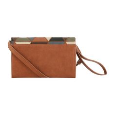 The unique geometric patchwork design in rich earthy tones of this Frye & Co. women's crossbody bag adds a touch of vintage-inspired charm to your outfits. It's crafted from faux leather with gold-tone hardware and has an inside zip pocket for added security, a snap-button closure, and adjustable straps. Features: Adjustable StrapsClosure Type: ZipperPockets: 1 Inside Zip PocketMetal Color: Gold ToneMeasurements: 7.08 Height/Inches, 2.36 Depth/Inches, 9.4 Width/InchesHandle Drop Length: 14 Inch… Brown Crossbody Wallet, Brown Rectangular Wallet With Detachable Strap, Brown Wallets With Detachable Strap, Brown Crossbody Clutch, Brown Square Clutch For Daily Use, Brown Square Wallet For Travel, Brown Square Travel Wallets, Brown Square Travel Wallet, Geometric Patchwork