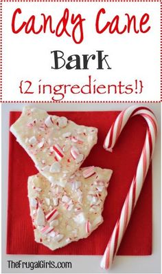 candy cane bark is the perfect treat for christmas and it's so easy to make