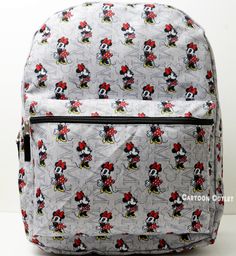 Disney Minnie Mouse Large 16" Backpack. 100% New and Original. Measures 16" Height 12" Width And 5" Depth Fast Shipping In The USA. Minnie Mouse Backpack, School Backpack, Book Bag, Large Bag, Travel Book, Mini Backpack, School Backpacks, Luggage Tags, Fashion Backpack