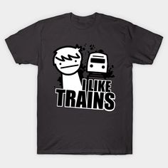 I Like Trains from Asdf Movies -- Choose from our vast selection of Crewneck and V-Neck T-Shirts to match with your favorite design to make the perfect graphic T-Shirt. Pick your favorite: Classic, Boxy, Tri-Blend, V-Neck, or Premium. Customize your color! For men and women. Black Fandom T-shirt With Letter Print, Fandom Short Sleeve T-shirt With Logo Print, Black Fandom T-shirt With Graphic Design, Black Fandom Graphic T-shirt, Black Tri-blend T-shirt With Funny Text, Funny Graphic T-shirt For Fans, Fandom T-shirt With Logo Print For Fans, Fandom T-shirt With Logo Print And Crew Neck, Fandom Short Sleeve T-shirt With Letter Print