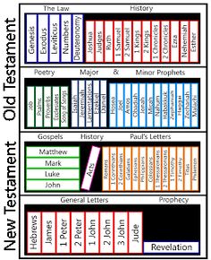 a diagram showing the different types of books in each book, and what they are written on