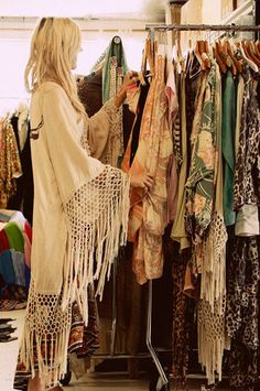 crochet fringe robe Festival Mode, Woodstock Festival, Boho Mode