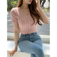 -Item Id 38365616 -Color: Pink -Sleeve Length: Short Sleeve -Length: Crop -Temperature: Spring/Fall (18-25/63-77) -Fit Type: Slim Fit -Fabric: Slight Stretch -Material: Knitwear -Composition: 100% Acrylic -Care Instructions: Machine Wash Or Professional Dry Clean -Sheer: No **Open To Offers!!!** **Bundle To Save More** **30% Off Bundles Of 2 Or More Items!!** ***Orders Go Out Within 5-10 Business Days!! Thank You For Your Patience!! Multiple Sizes And Colors Available In Most Styles Don't See Yo Trendy Short Sleeve Sweater For Day Out, Short Sleeve Sweater, Boutique Tops, Classy Chic, Colour List, Short Sleeved Sweaters, Chic Boutique, Go Out, Sleeve Sweater