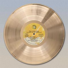 an old gold record with the label that says, this is what it looks like