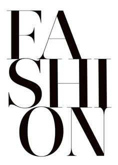 the word fashion is written in black and white on a white background with an abstract font