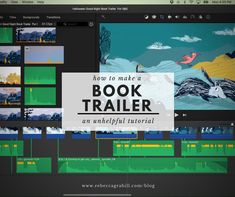 an image of a book trailer with the title how to make a book trailer