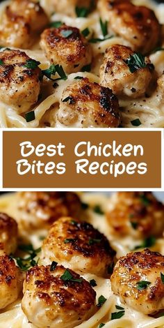 the best chicken utensils are made with pasta and cheese, then topped with scallops