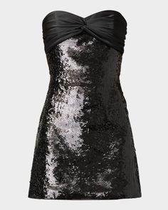 Get free shipping on Shoshanna Dolly Strapless Twist-Front Sequin Mini Dress at Neiman Marcus. Shop the latest luxury fashions from top designers. Front Twist Dress, Edgy Glam, Twist Dress, Embellished Skirt, Strapless Sweetheart Neckline, Dress Home, Sequin Mini, Sequin Mini Dress, Swimwear Collection