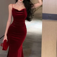 Prom Red Dresses, Dress Party Elegant, Red Dresses For Women, Red Dress Women, فستان سهرة, Bodycon Midi Dress, Midi Dress Party, Red Dresses, Dress Beach