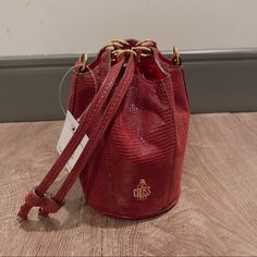 Got This Cutie From Mark Cross Nyc Sample Sale Never Used It Can Fit Iphone 11 Height Is Around 6 Inch No Dust Bag No Low Ball Please Luxury Red Pouch For Everyday Use, Leather Mobile Phone Pouch For Evening, Leather Mobile Phone Evening Pouch, Luxury Red Pouch Bucket Bag, Luxury Red Formal Pouch, Red Bucket Bag For Evening With Dust Bag, Red Evening Bucket Bag With Dust Bag Included, Formal Red Bucket Bag With Gold-tone Hardware, Elegant Red Travel Pouch