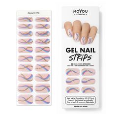 PRICES MAY VARY. Nailed It – Treat yourself to a salon-quality gel nail kit to use at home. Your waterproof nail polish strips won’t chip off and last up to 2 weeks. They’re made with real gel and don’t need a top coat. All Set – Your nail art kit includes 20 semi-cured gel stickers for nails, a wooden cuticle stick, and a nail file. The set is vegan, not tested on animals, and contains no harsh chemicals. Disclaimer: The shade on the box may slightly differ, but rest assured, the nail strips in Gel Nail Removal, Chic Nail Art, Uv Nail Lamp, Gel Nail Strips, Nails Easy, Gel Nail Kit, Never Say Never, Nail Art Kit, Stick On Nails