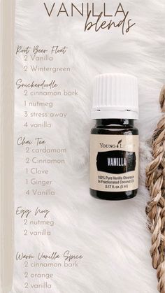 Vanilla Essential Oil Blends, Best Smelling Essential Oils, Essential Oil Perfumes Recipes