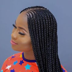 Ghana Braids Hairstyles Cornrows, Braided Hair Styles, Hair Braid Patterns, Braiding Hairstyles, Hairstyles For Ladies, Weave Hairstyles Braided, Braided Hairdo, Big Box Braids Hairstyles, Ghana Braids