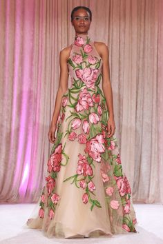 Couture 2024, Personal Investigation, Halter Gown, Womens Prom Dresses, 3d Flowers, Red Carpet Looks, Clothing Labels, Couture Collection, Fall 2024