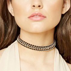 - Gold tone chain & detail - Lobster clasp closure - Approx. 11" L x 3" extension Chain Choker Necklace, Chain Choker, Lobster Clasp, Choker, Choker Necklace, Gold Tones, Chain, Gold