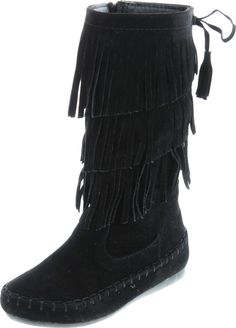 PRICES MAY VARY. 100% Synthetic Imported Forever Link is a fashion shoe brand based in California. Forever Link offer a wide array of styles including heels, wedges, flats, shoes, sandals and boots. Fringe Moccasin Boots, Black Boots Fringe, Fringe Moccasins, Suede Fringe Boots, Cute Shoes Heels, Moccasin Boots, Fringe Boots, Suede Fringe, Special Features