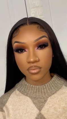 Makeup Post For Instagram, Birthday Makeup Inspiration, Makeup Inspiration Black Women, Makeup Ideas Black Women, Makeup Inspired