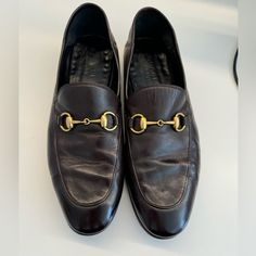 Newly Refurbished Gucci Loafers. Just Took To The Shoe Repair It Have Them Shined, Resoled, And Painted. They Look Brand New! This Style Tends To Run Large. I Am A Size 10 But Had To Size Down To An 8. Box Will Be Included In Purchase. Gucci Brixton, Gucci Brixton Loafer, Gucci Loafers, Shoe Repair, Gucci Shoes, Shoes Men, Slip Ons, Loafer Shoes, Shoes Mens