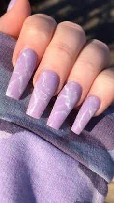 Purple Acrylic Nails, Blue Acrylic Nails, Purple Marble, Acrylic Nails Coffin Short, Summer Acrylic Nails, Essie Nail, Neon Nails