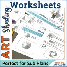 the art and science worksheets are perfect for sub plans to help students learn shapes