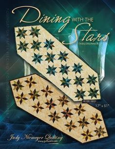 two quilts with stars on them and the words, dancing with the stars