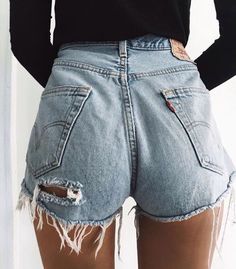 Denim Shorts Outfit, Same Picture, All Jeans, Shorts Women, Denim Shorts Women, Jeans Boyfriend, Fashion Killa, Pure Color, Outfits Casuales