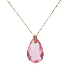 "Vintage Czech gold tone link chain necklace with a beautiful cranberry pink teardrop hand faceted pendant glass bead. In excellent condition. Origin: Czech 1960's Length: 17 inches approx. Size: Bead 34mm, 1.3\" Material: Glass. Gold tone chain Condition: Good Quantity: 1" Pink Teardrop Pendant Necklace For Formal Occasions, Pink Teardrop Pendant Drop Necklace Gift, Elegant Pink Teardrop Crystal Necklaces, Elegant Pink Teardrop Drop Necklace, Elegant Pink Teardrop Crystal Necklace, Wax Flowers, Link Chain Necklace, Wedding Jewellery Necklace, Button Flowers