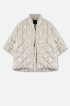 HEIDI JACKET IN GOOSE DOWN Spring Nylon Puffer Outerwear, Spring Quilted Relaxed Fit Outerwear, Spring Beige Puffer Jacket For Outdoor, Quilted Nylon Puffer Jacket For Spring, Quilted Beige Outerwear For Spring, Spring Oversized Quilted Outerwear, Oversized Quilted Outerwear For Spring, Quilted Beige Spring Outerwear, Spring Quilted Nylon Puffer Jacket