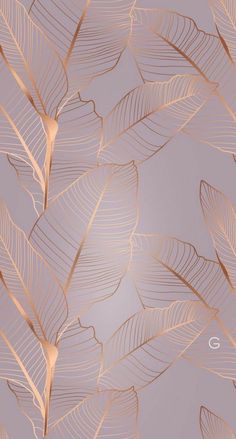 gold leaves on a gray background