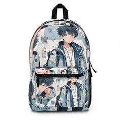 Introducing the ultimate accessory for any anime lover - the Amazing anime backpack featuring a trendy and stylish boy design. This cool backpack is perfect for carrying your essentials in style, whether you're heading to class, work, or a convention. The unique and eye-catching design is sure to turn heads and make a statement wherever you go. Add a touch of anime flair to your daily routine with this must-have backpack! Boy Character Design, Baseball Backpack, Anime Backpack, Adorable Anime, School Backpack Boys, Stylish Boy, Boy Design, Anime Bag, Basketball Bag