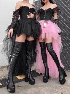 Layered Tutu Skirt, Gothic Party, Mini Dark, Irregular Skirt, Dark Wedding, Fairy Grunge, Goth Outfits, Alternative Outfits, Really Cute Outfits