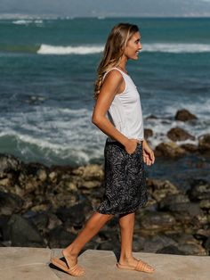 RipSkirt Hawaii is the active woman’s perfect skirt. Wear your RipSkirt straight from the beach to the bistro, we’ve got you covered. Our custom fabric doesn’t cling, flatters almost every figure, repels water, and dries quickly if soaked. [no more wet bum marks when leaving the pool] Length 3 covers your knees and has side pockets making it perfect for work, play, and around town. Its versatility is quickly making it a fan favorite. Content: 93% polyester 7% spandex Ripskirt Hawaii, Active Women, Shibori, Beach Trip, The Pool, No More, Custom Fabric, Hawaii, The Beach