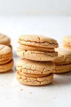 several cookies stacked on top of each other