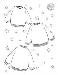 an adult sized sweater with stars in the background