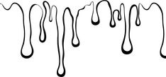 black and white drawing of dripping liquid on a white background stock photo 399872