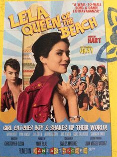 a movie poster for the film leila queen of the beach with an image of a woman