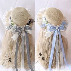 Smarter Shopping, Better Living! Aliexpress.com Topi Vintage, Summer Straw Hat, Harajuku Women, Straw Hat Beach, Old Fashion Dresses, Anne With An E, Kawaii Accessories, Sweet Lolita, Lace Bows