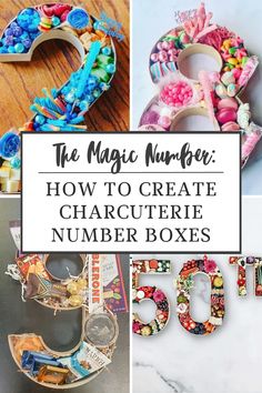 the magic number how to create characterie number boxes for children's birthdays