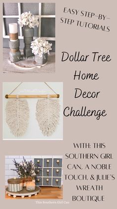 the dollar tree home decor challenge is here to help you get ready for your next project