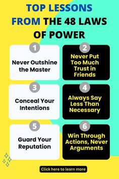 the four laws of power for teachers to learn how to use them in their classroom