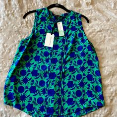 Nwt 41 Hawthorn Sleeveless Blouse Bought From Stitch Fix. Never Worn. Great Blouse For Under A Blazer Or Alone With Jeans. Beautiful Blood Blue And Greens Colors. I’m Selling Because I Never Wore The Shirt. 100% Polyester- Easy To Care For Come From A Smoke Free Home With A Hypoallergenic Dog. Sleeveless Blue Blouse For Work, Green Sleeveless Vest Blouse, Green Sleeveless Top For Work, Sleeveless Vest Blouse For Summer, Casual Sleeveless Blue Blouse, Blue Tank Vest Blouse, Blue Floral Print Sleeveless Top, Blue Sleeveless Floral Print Top, Green Floral Print Sleeveless Top