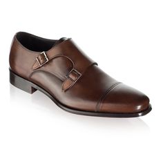 Grant Brown Timeless Calf Leather Monk Strap Shoes With Almond Toe, Timeless Monk Strap Shoes For Business Casual, Fitted Cap Toe Monk Strap Shoes For Business, Fitted Business Monk Strap Shoes With Cap Toe, Business Cap Toe Monk Strap Shoes In Calf Leather, Business Calf Leather Monk Strap Shoes With Cap Toe, Timeless Dress Shoes With Buckle Closure, Timeless Almond Toe Monk Strap Shoes For Business Casual, Timeless Calf Leather Dress Shoes With Buckle Closure