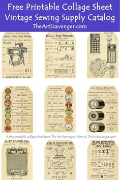 vintage sewing supply catalog from the early 20th century, with instructions to make it look like they