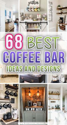 the best coffee bar ideas and designs for any type of room in your home or office